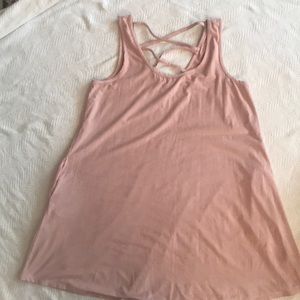 Suede-like Dusty Pink Dress